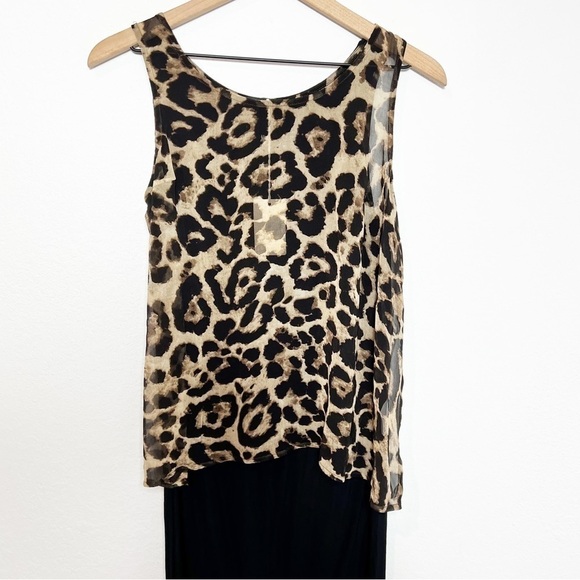 DOE & RAE LEOPARD WOMEN SLEEVELESS BLOUSE SIZE MEDIUM BRAND NEW - Picture 4 of 5